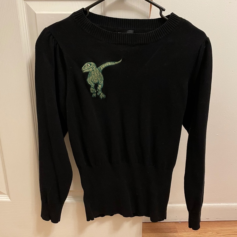 ModCloth Bright & Beautiful Velociraptor Sweater